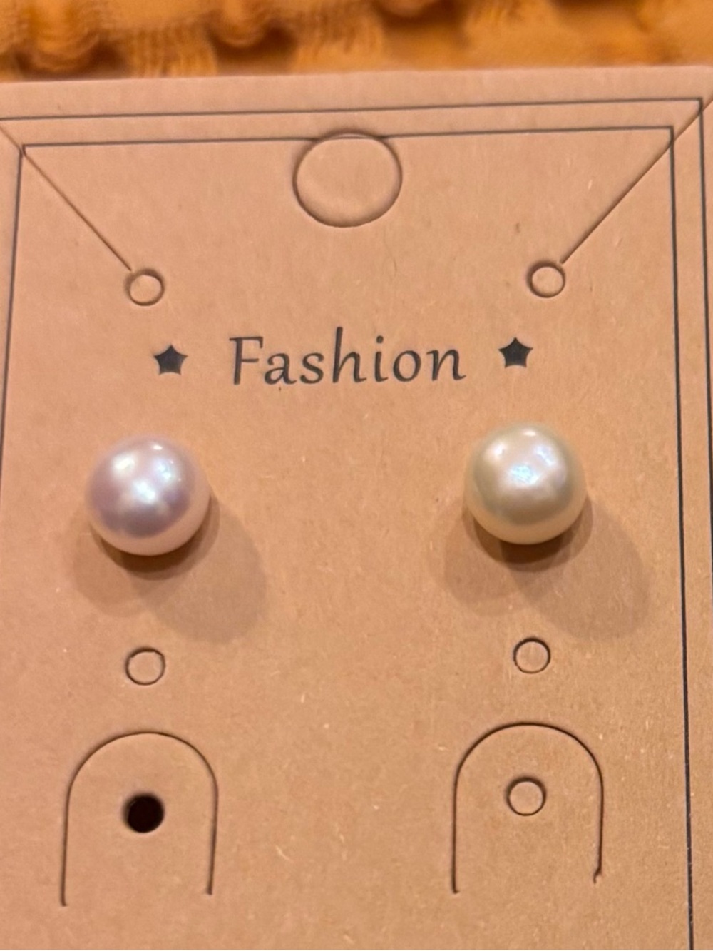 Pearl Stud Earrings -